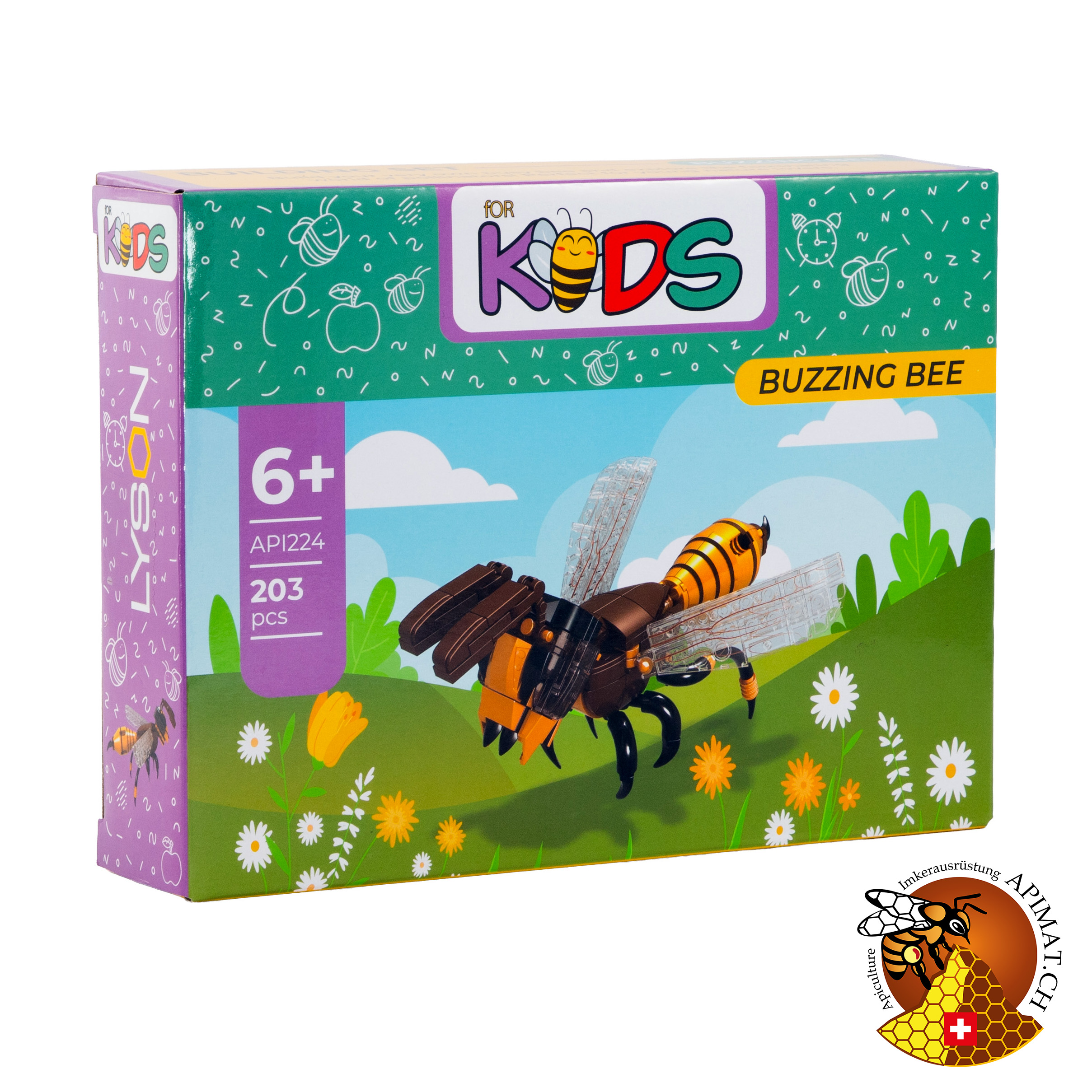 Abeille bourdonnante – Kit de construction (204 pièces) | Modèle réaliste et éducatif