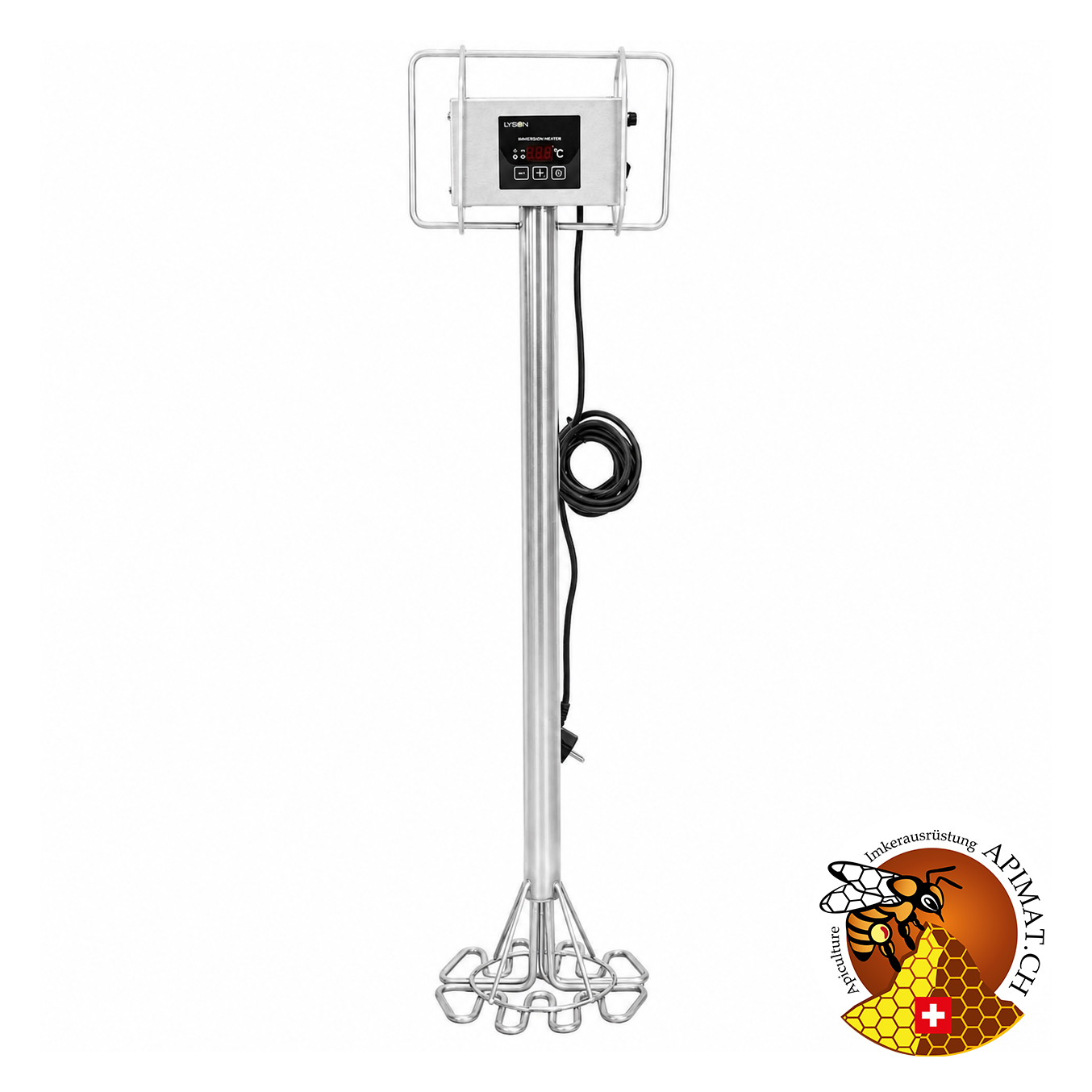 Spirale de décristallisation du miel Ø250 mm – 800 W avec contrôleur électronique programmable