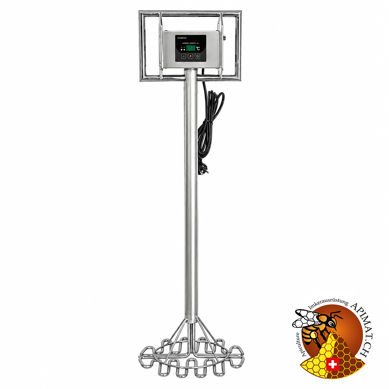 Spirale de décristallisation du miel Ø330 mm – 1200 W avec contrôleur numérique programmable